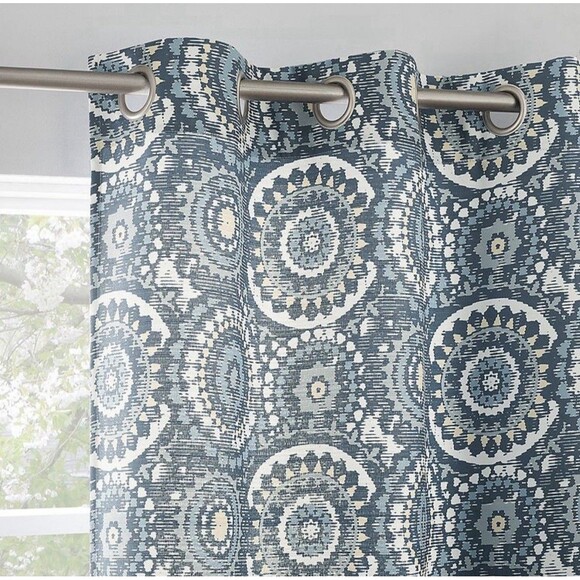 The Big One Other - The Big One Garfield Geometric Set of 2 Grommet Window Curtain Panels Multi-Col